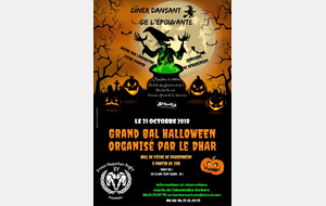 GRAND BAL D'HALLOWEEN organisé par le D.HA.R 31 Octobre 2018